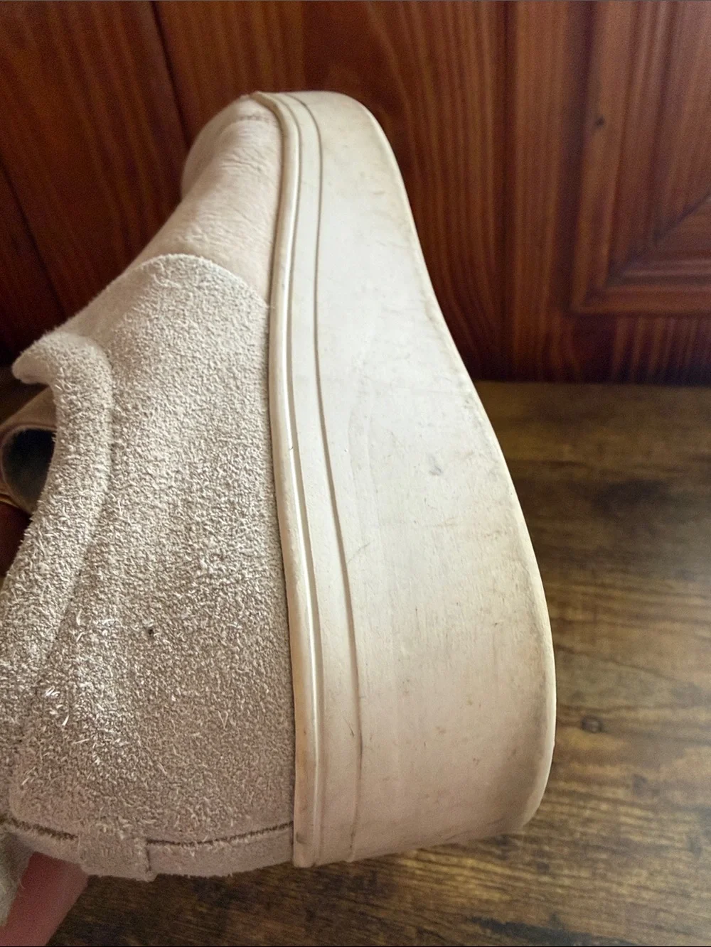 Toms Women's 8.5 Slip-On Platform Sneakers in Off-White